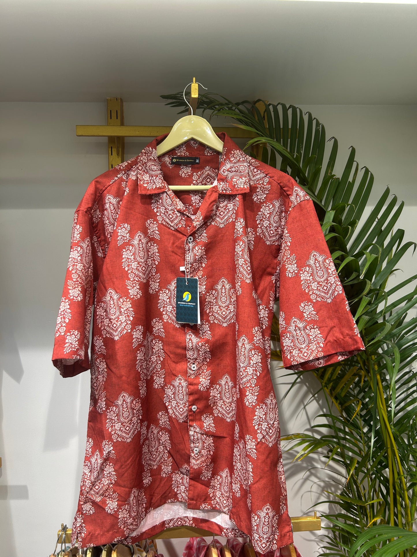 Rust Paisley Cotton