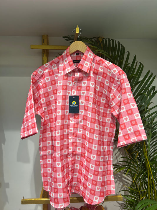Heart Checkered Linen