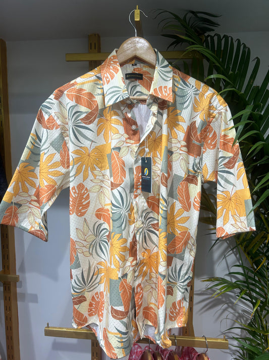 Tropical Breeze Leaf Print